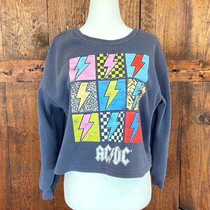 Vintage, Y2K, 90's Rock AC/DC Cotton Womens Sweatshirt Sz L